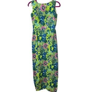 FRANKLIN SIMON VINTAGE GALA SCOOP NECK DEEP V WITH BOW AT THE‎ BACK DRESS Sz 12